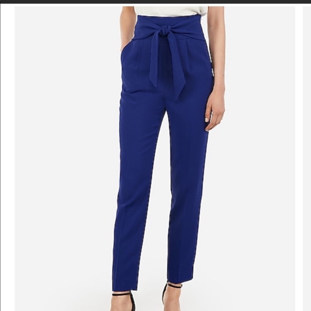 Express | Blue Super High Waisted Pants
